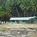 Damaged school and road